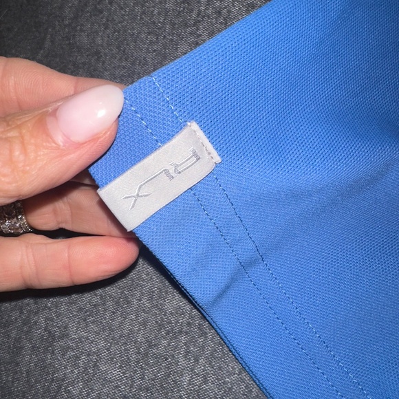 NWOT RLX Ralph Lauren Logo Mens Lite Blue Wicking UPF 40+ Polo Shirt - Picture 3 of 5